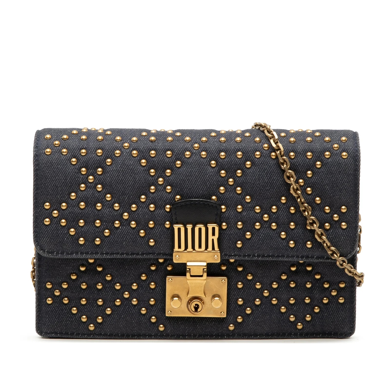 Dior — Studded DiorAddict Wallet on Chain — Handbag — resale