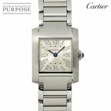Cartier — Cartier Tank Francaise SM WSTA0065 Silver Quartz Tank Francai — Watch — resale