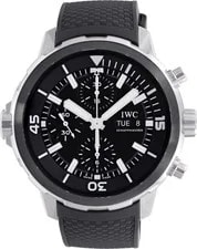 IWC — IWC Aquatimer iw376803 Stainless Steel Black Dial 44mm Automatic — Watch — resale