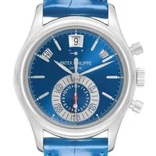 Patek Philippe — Patek Philippe Annual Calendar Chronograph Platinum 5960P Box Papers — Watch — resale
