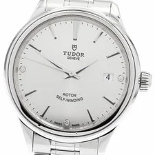 Tudor — Tudor 12500 Style Date 3P Diamond Auto From Japan — Watch — resale