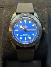 Tudor — Tudor Black Bay Ceramic 41 Blue Dial Black Leather/Rubber M79210CNU-0007 41mm — Watch — resale