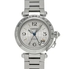 Cartier — Cartier Pasha C Meridian GMT W31029M7 Silver 2 — Watch — resale