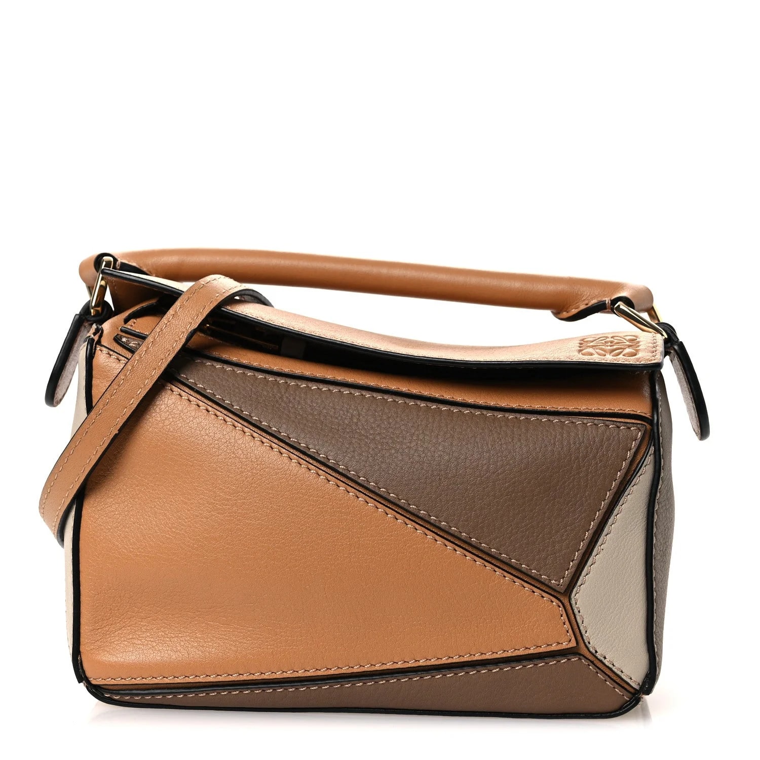 Loewe — Mini Puzzle Warm Desert Mink — Handbag — resale