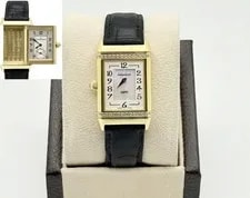 Jaeger-LeCoultre — Jaeger-LeCoultre Reverso Duetto Classique 256.1.75 Diamond Bezel MOP 18K Gold — Watch — resale