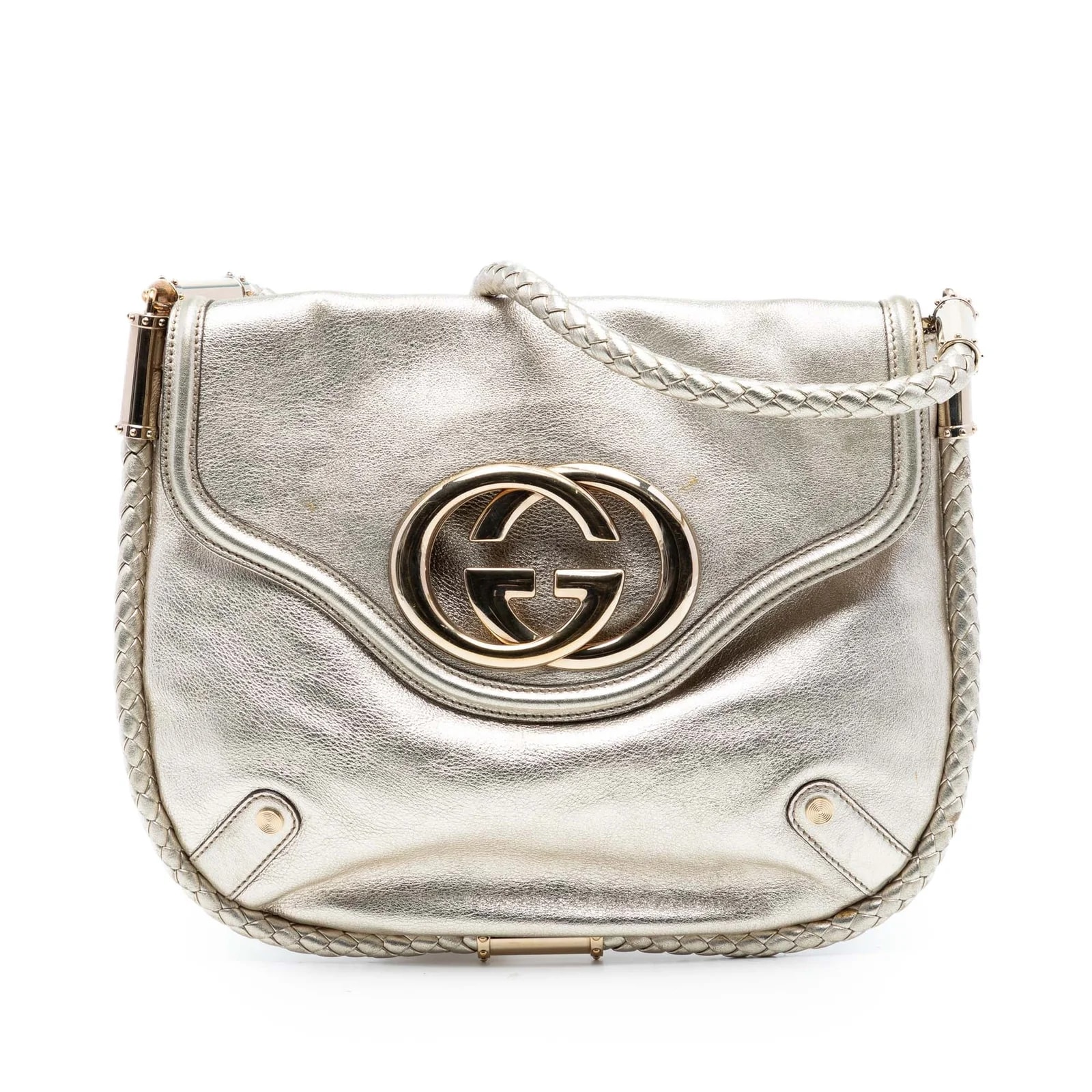 Gucci — Medium Metallic Britt Tassel Flap — Handbag — resale
