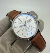 IWC — 2014 IWC Portofino Chronograph White Dial Steel 42mm Automatic — Watch — resale
