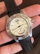 Tag Heuer — Tag Heuer Aquaracer Silver Dial WAF1011.FT8010 With Travel Case — Watch — resale