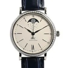 IWC — IWC Portofino Moonphase 37 IW459008 Watches / Silver Mechanical Automatic — Watch — resale