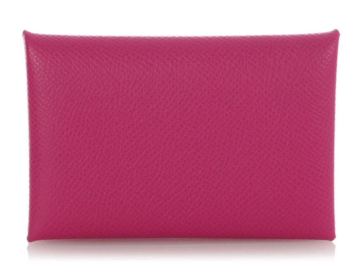 Hermès — Hermès Pourpre Calvi Card Holder — Handbag — resale