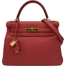 Hermès — Hermes Kelly 28 Bougainvillea Hardware Dust #OK348 — Handbag — resale