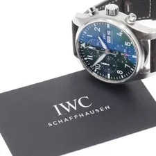 IWC Schaffhausen — IWC Schaffhausen Pilot's IW388103 41mm SS Green Dial Leather Strap #C107 — Watch — resale