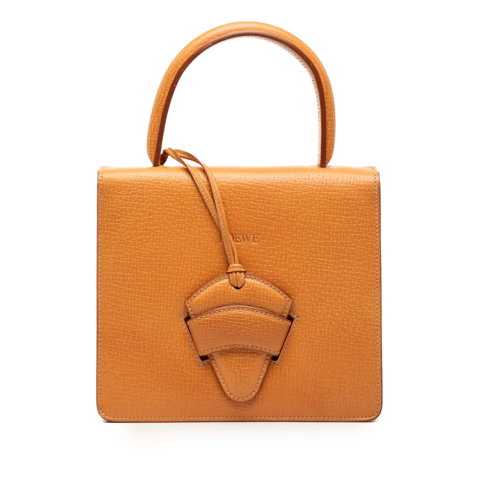 Loewe — Textured Barcelona Top Handle — Handbag — resale