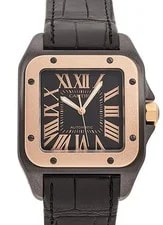 Cartier — Cartier Santos100 LM W2020009 Pink Gold / Stainless Steel 51.1mm 2020 #KMW2067 — Watch — resale