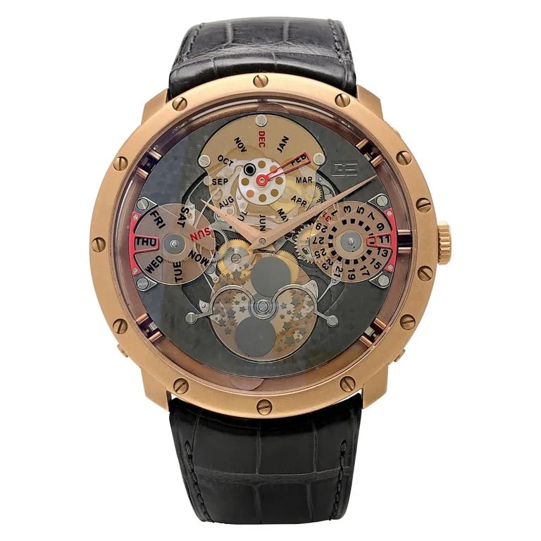 Guy Ellia — Guy Ellia 18 Karat Gold Time Space Quantieme Perpetual Calendar #2/200 — Watch — resale