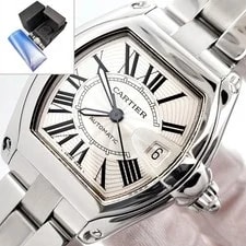 Cartier — Cartier Roadster Large 37mm Silver Roman Dial Steel W62025V3 2510 — Watch — resale