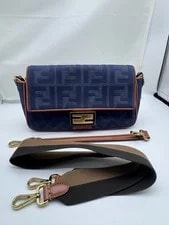 Fendi — Auth Fendi Baguette Dark Crossbody Medium — Handbag — resale