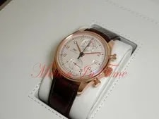 IWC — IWC Portuguese Chronograph Classic Rose Gold 42mm Silver Dial on Strap IW390402 — Watch — resale