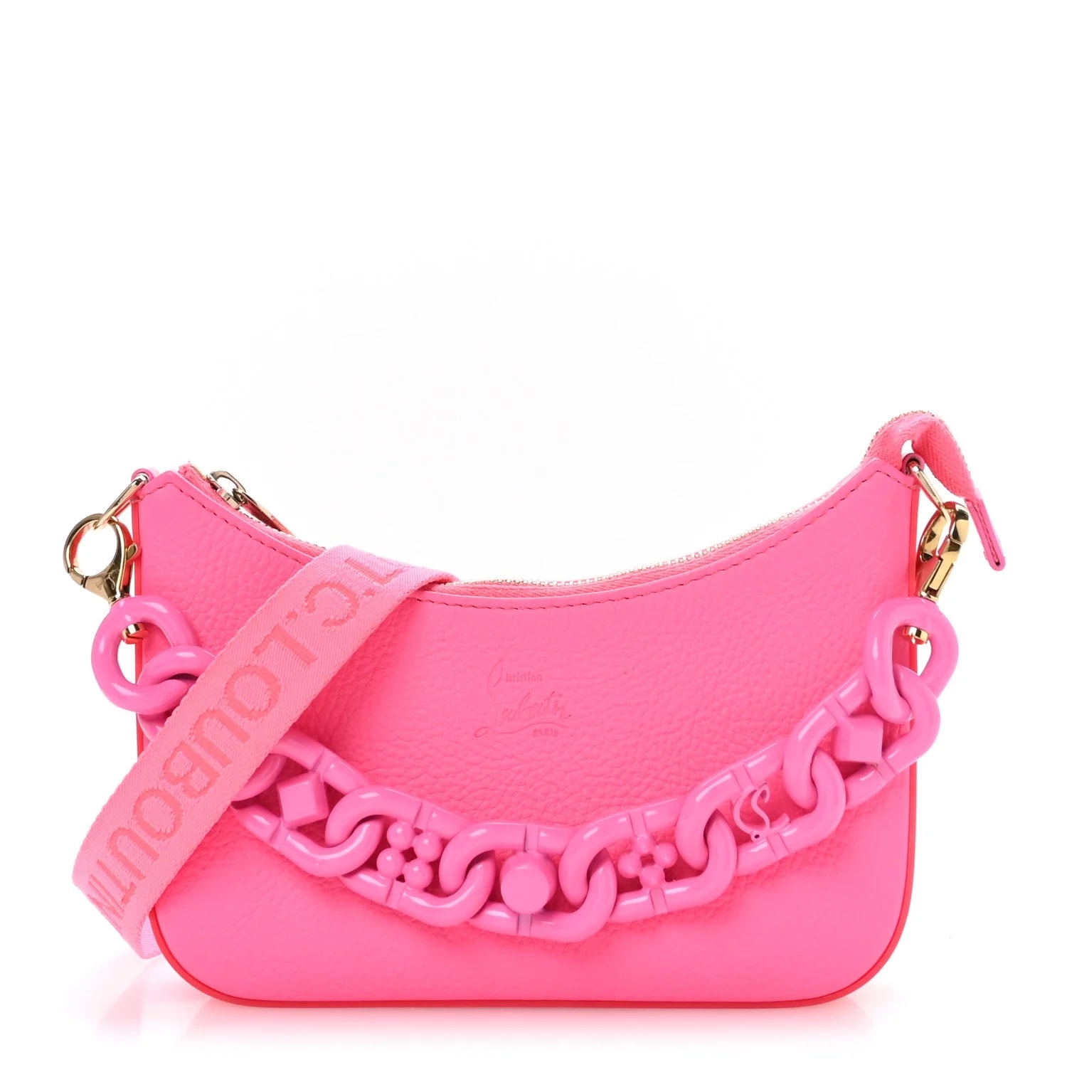 Christian Louboutin — Gomme Mini Loubila Chain Fluo — Handbag — resale