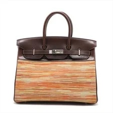 Hermès — Hermès Birkin 35 le Tournay Vibrato X Vavalenia Ebene Metal Fittings □G:2 — Handbag — resale