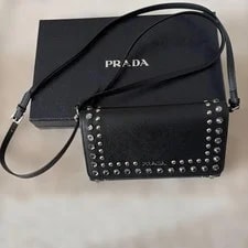 Prada — Prada Studs Auth Italy — Handbag — resale