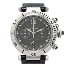 Cartier — Cartier Pasha N950 Chronograph W3105155 Stainless Steel Platinum 38mm #TSW195 — Watch — resale
