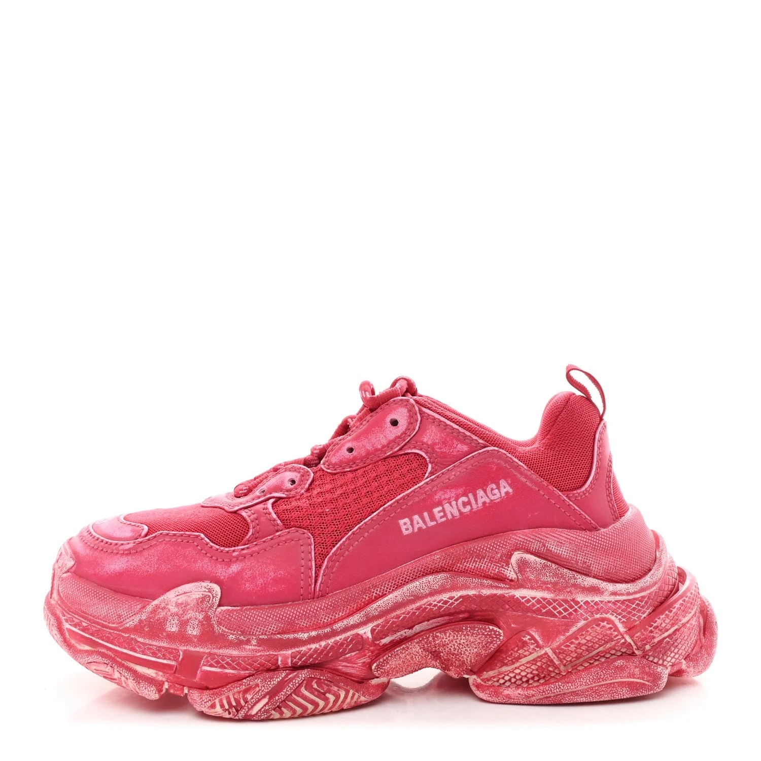 Balenciaga — Fabric Faded Washed Triple S Sneakers 38 — Sneaker — resale