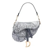 Dior — Dior Embroidered Reverse Saddle — Handbag — resale