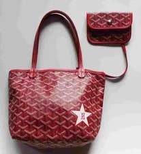 Goyard — Goyard Paris Saint Louis Junior Herringbone W/ Auth — Handbag — resale