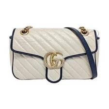 Gucci — Gucci GG Marmont Color-Blocked Logo Chain Quilted - Very Good #WNQZ5I — Handbag — resale