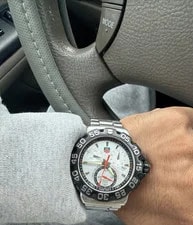 Tag Heuer — TAG Heuer Formula 1 Quartz Chronograph 200m 42mm Silver Dial Black Bezel — Watch — resale