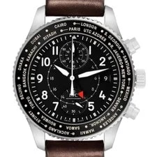 IWC — IWC Pilot's Timezoner Chronograph Steel IW395001 Box Card — Watch — resale