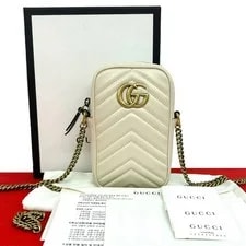 Gucci — Gucci GG Marmont Logo Metal 70533 — Handbag — resale