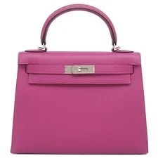 Hermès — Hermes 2WAY Kelly 28 Outer Sewing SilverMetal -P — Handbag — resale