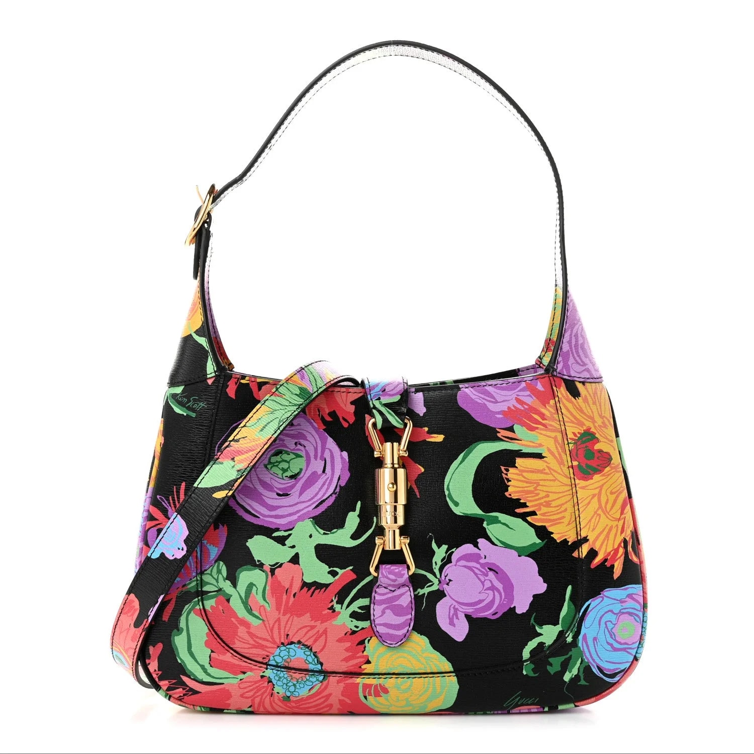 Gucci — X KEN Scott New Shangai Jenny Floral Print Small Jackie 1961 Hobo — Handbag — resale