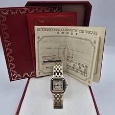 Cartier — 1992 Papers Cartier Panthere 3 Row Two Tone W25029B8 BOX — Watch — resale