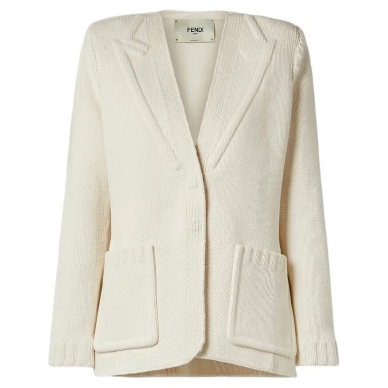 Fendi — New Fendi Heavy Weight All Cotton Runway Blazer — Clothing — resale