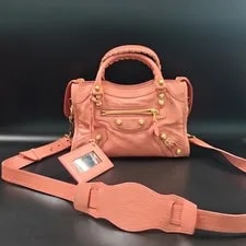 Balenciaga — Balenciaga Classic Mini City Aged Giant Studs — Handbag — resale