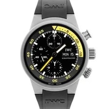 IWC — IWC Aquatimer Chronograph Titanium 41mm Yellow Rubber Day Date IW371918 — Watch — resale