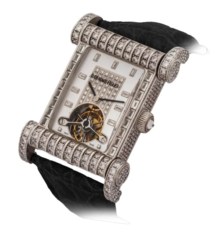 Worldofluxuryus — Audemars Piguet Canape Tourbillon 18K White Gold & Diamonds — Watch — resale