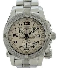 Breitling — Breitling 45mm Emergency Mission Silver Dial Stainless - Ref: A73322! — Watch — resale