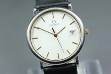 Omega — 【Exc+5】 Omega de Ville Quartz White Dress From Japan — Watch — resale