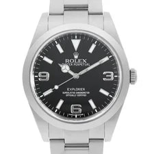 Rolex — Rolex Explorer I Early Model Blackout 214270 Black G Number Second Hand — Watch — resale