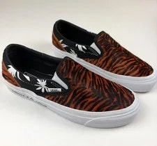 Vans — Vans Vault X Vier 5x5 Tiger Palm Vamos A la Playa 5 OG Classic Slip on 2018 — Sneaker — resale