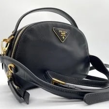 Prada — Prada Odette 2-Way Triangle Logo — Handbag — resale