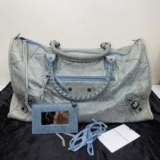 Balenciaga — Balenciaga City Large Light Moto Top Handles Metal Studs — Handbag — resale