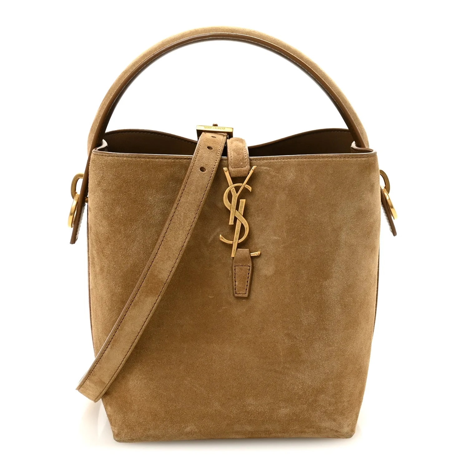 Saint Laurent — le 37 Small Bucket Golden Leaf — Handbag — resale