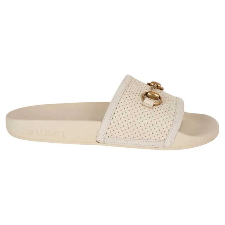 Gucci — Gucci Perforated Pursuit Slide 37 — Designer Shoe — resale