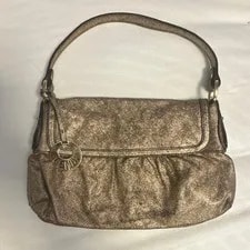 Fendi — Fendi Metallic Logo Charm Classic — Handbag — resale