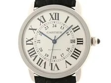 Cartier — Cartier Ronde Solo de XL W6701010 Leather 42mm Silver Dial Automatic #DW1778 — Watch — resale